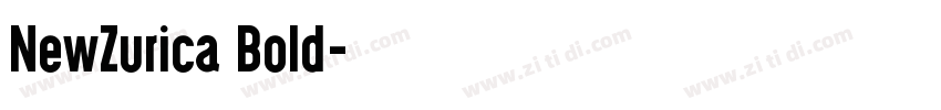 NewZurica Bold字体转换